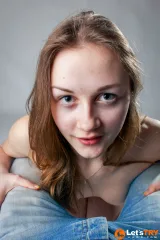 Victoria lab worker sucks cock in front of the camera Preview picture 2